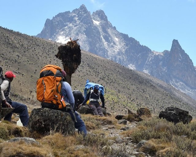 Hiking in mt Kenya