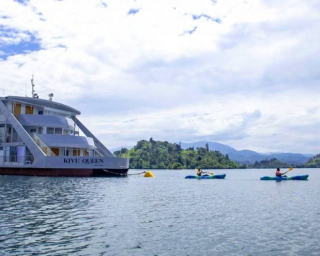boat cruise on lake kivu